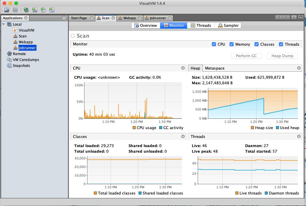 Enabling JMX monitoring of Blackduck Java containers